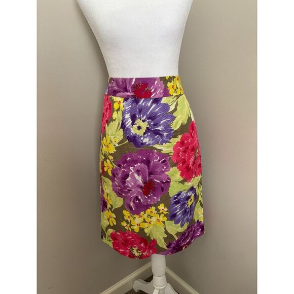 Banana Republic Dresses & Skirts - Banana Republic Women's Floral Print Pencil Skirt Size 6 Summer Spring